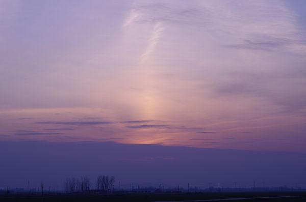 cloud mass,evening glow,malam