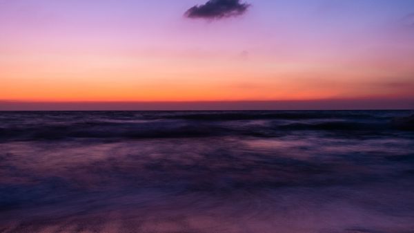 acqua,tramonto,nuvole