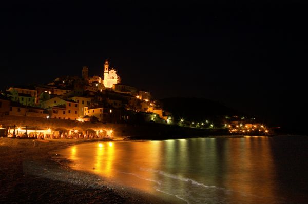 mare,Italia,città,paesaggio urbano,mediterraneo,notte