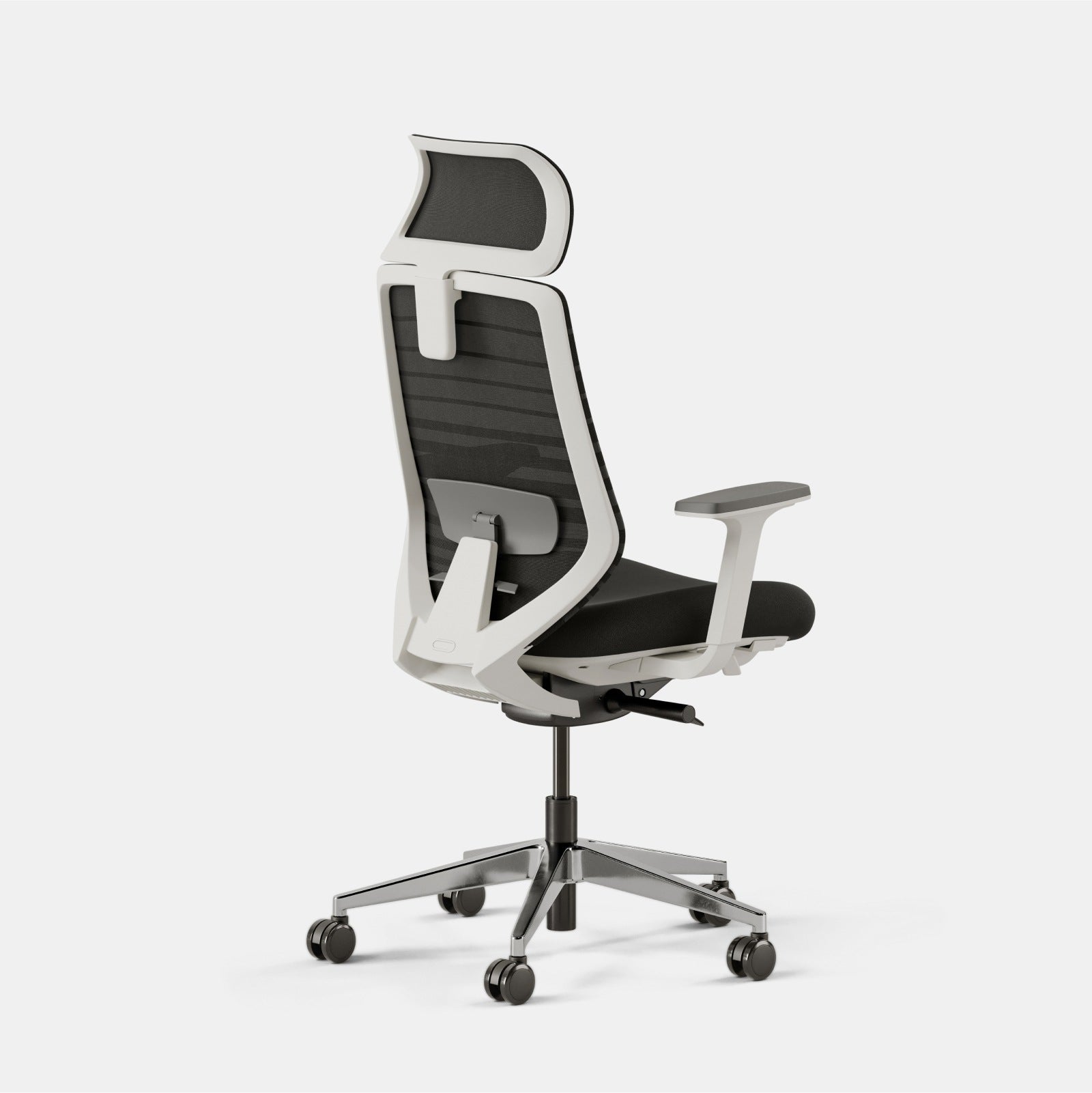 Seat Color:Black; Frame Color:White; Size:Standard