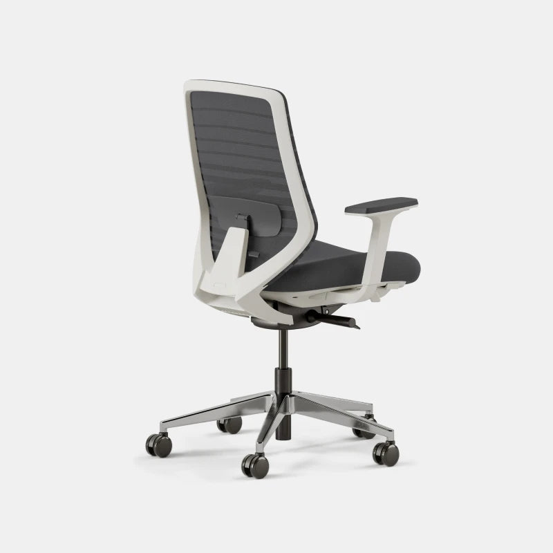 Seat Color:Graphite; Frame Color:White; Size:Standard