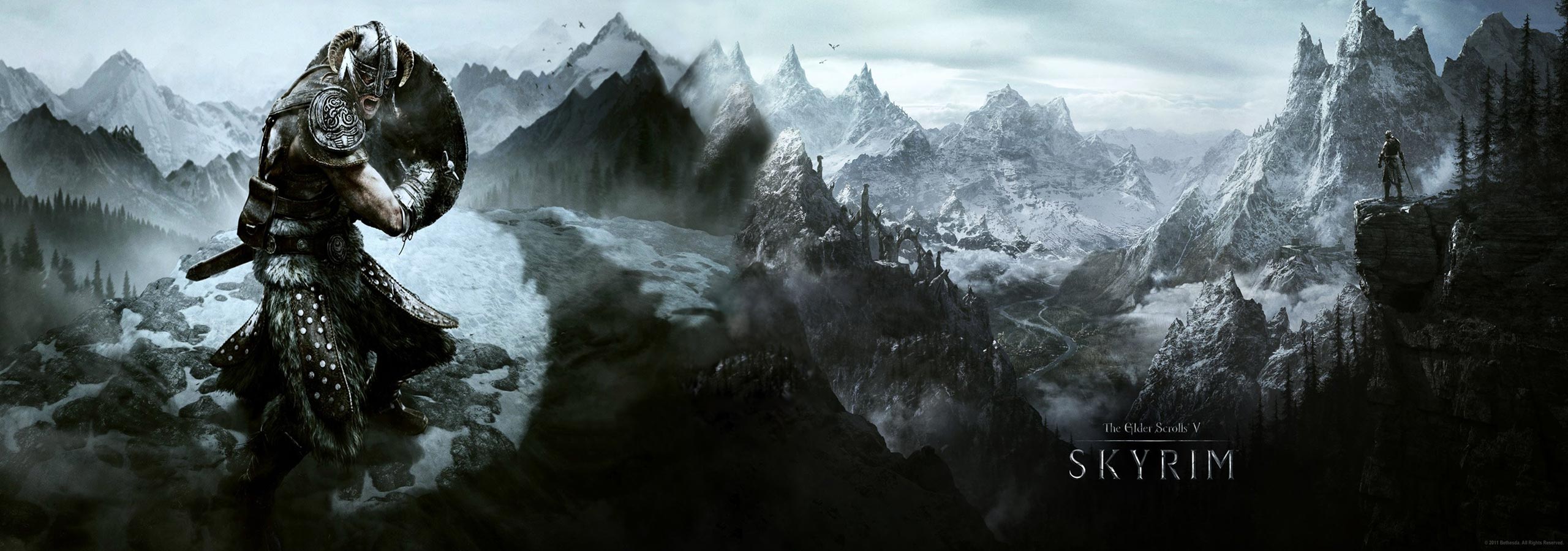 Skyrim là một tựa game đình đám với lối chơi hấp dẫn, đồ họa đẹp mắt và hình ảnh đầy sắc nét và phóng đại về thế giới của game. Hình nền đa màn hình Skyrim sẽ mang đến cho bạn những trải nghiệm khó quên khi tạo một không gian làm việc và giải trí độc đáo trên màn hình của bạn.