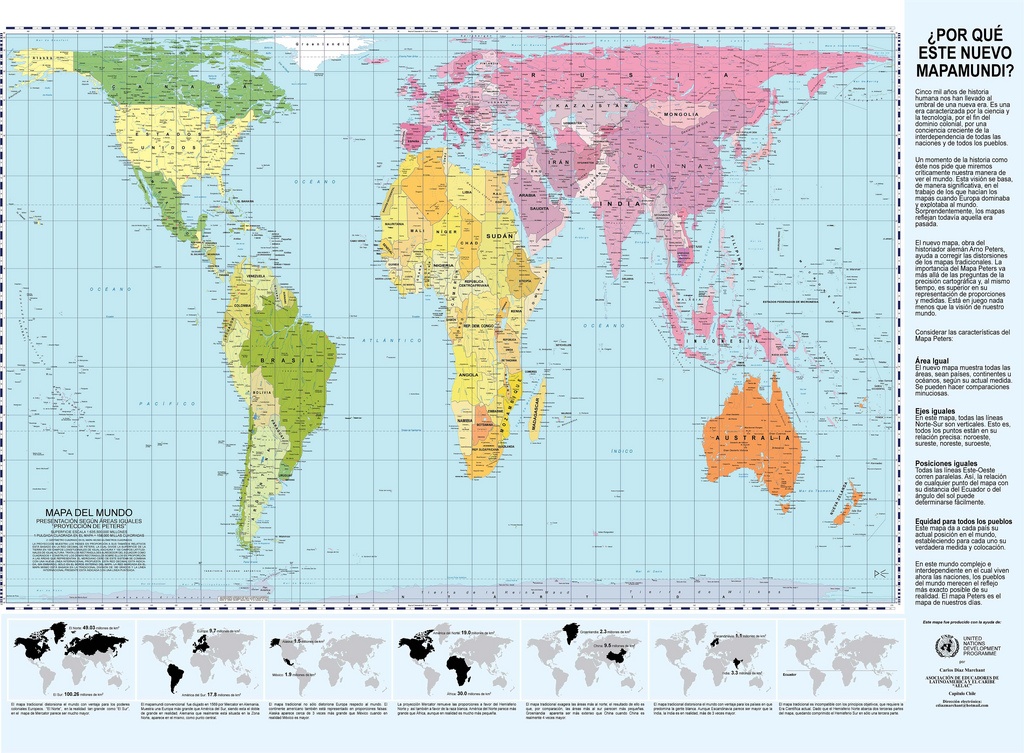 Gall Peters Map Printable