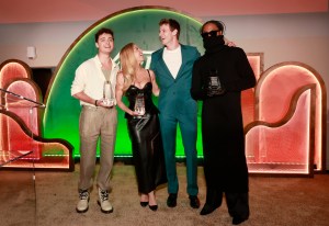 HOLLYWOOD, CALIFORNIA - AUGUST 10: (L-R) Honorees Noah Schnapp and Sydney Sweeney, Josh Brubaker, and Honoree Steve Lacy attend the Variety Power of Young Hollywood Presented by For the Music at NeueHouse Hollywood on August 10, 2023 in Hollywood, California. (Photo by Emma McIntyre/Variety via Getty Images)