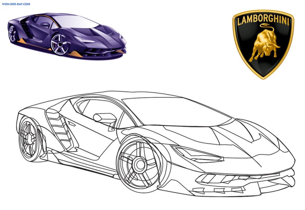 Dibujos de Lamborghini para Colorear