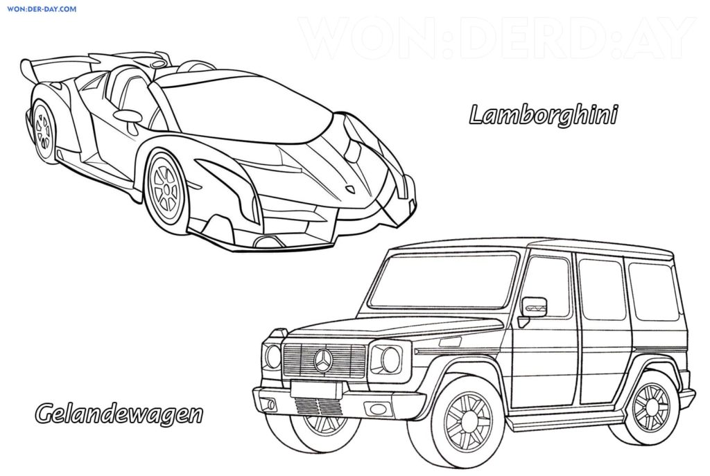 Dibujos de Lamborghini para Colorear