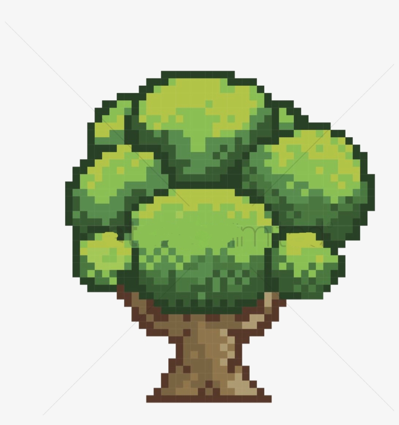 Pixel Art Tree Top Down