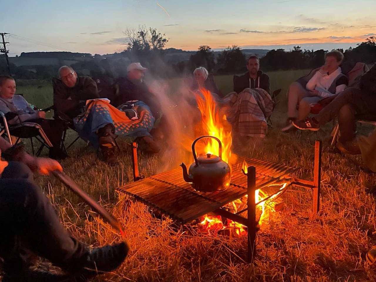 Cooking on wood