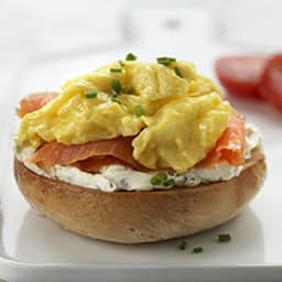 Scrambled Eggs & Lox Breakfast Bagels