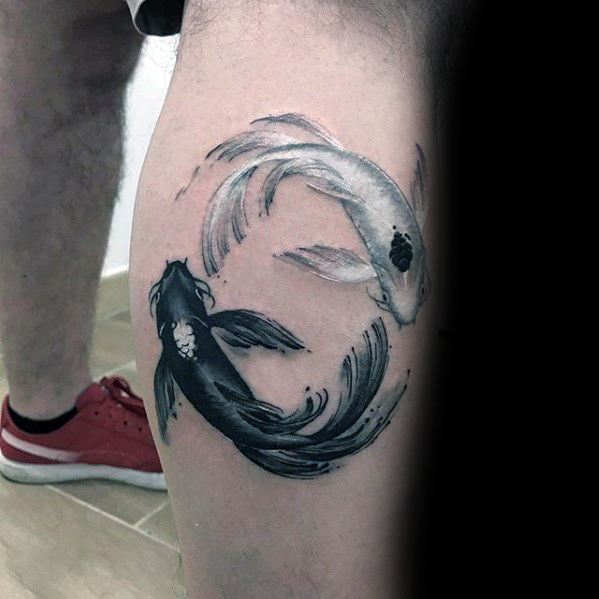 40 Japanese Yin Yang Koi Fish Tattoos for Men