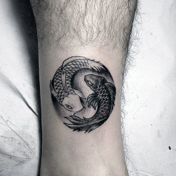 60 Yin Tang Tattoos For Men - Contrasting Chinese Designs