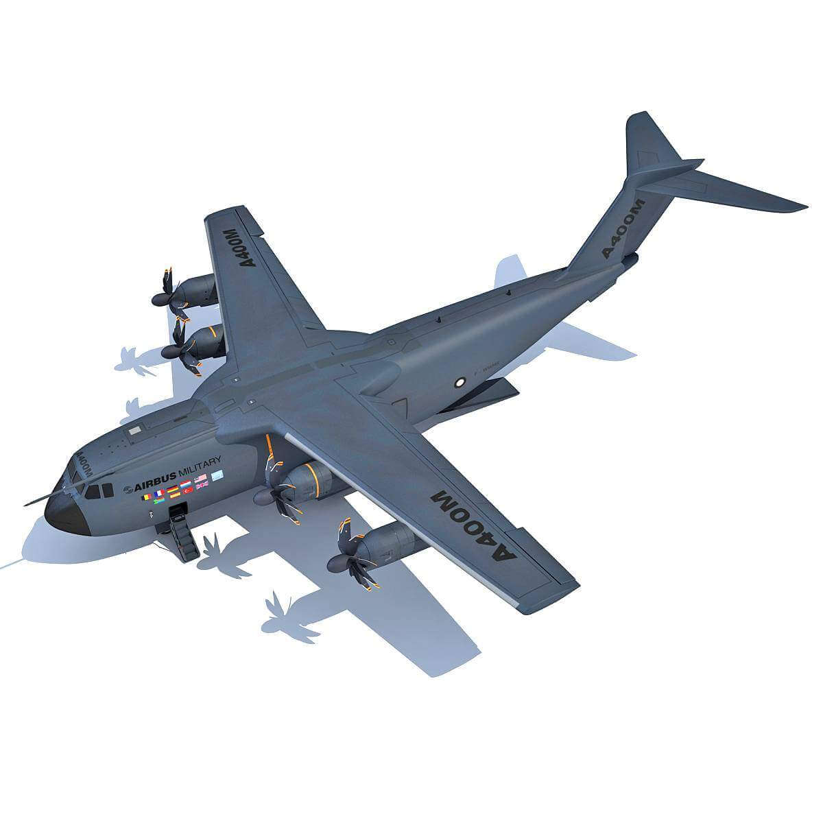 Airbus A400M Atlas Aircraft 3D Model