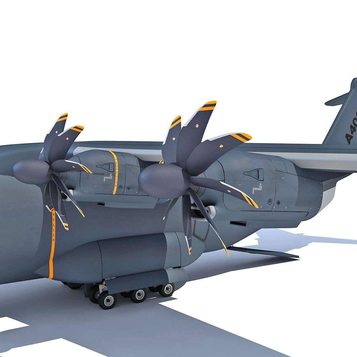 Airbus A400M Atlas Aircraft 3D Model