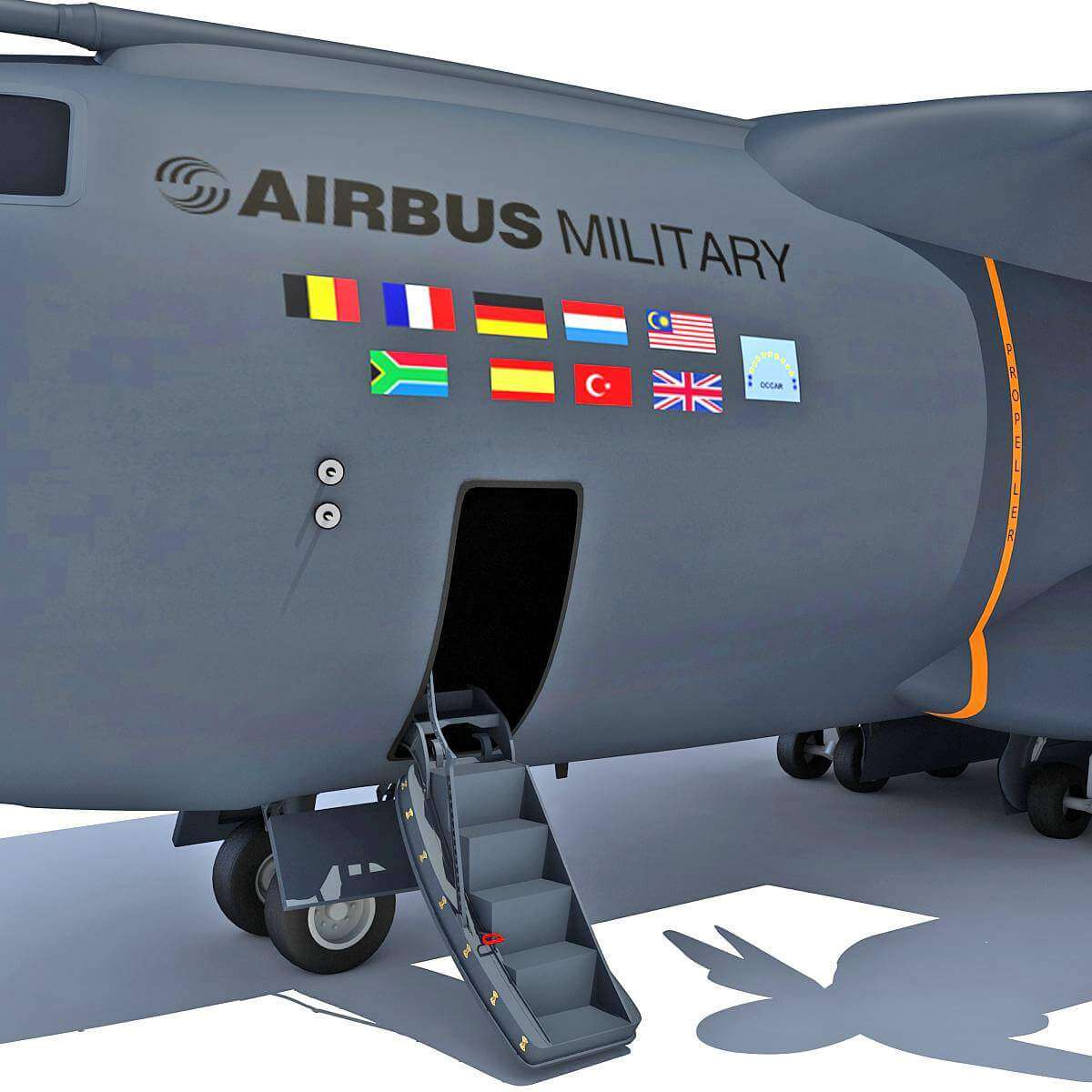 Airbus A400M Atlas Aircraft 3D Model