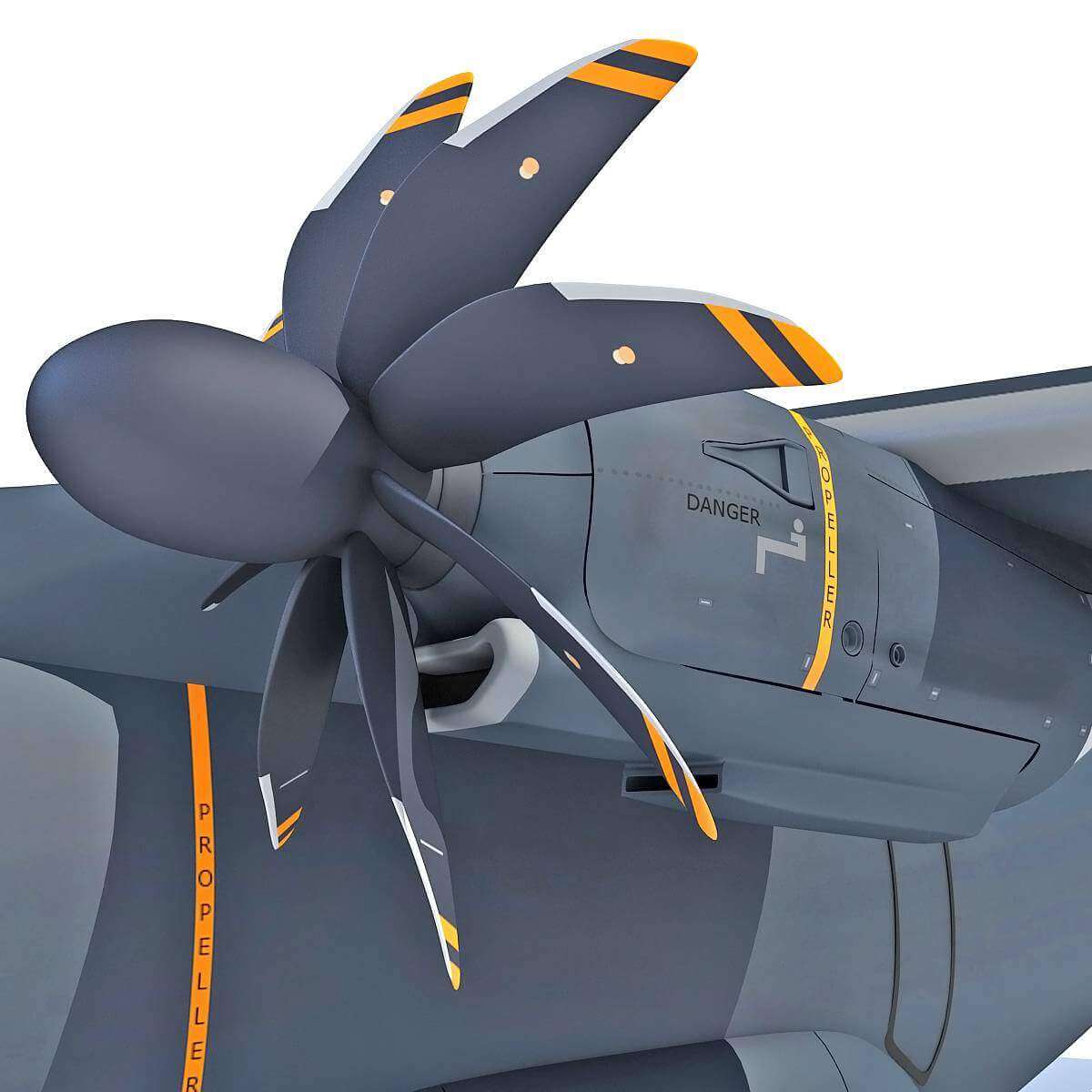 Airbus A400M Atlas Aircraft 3D Model