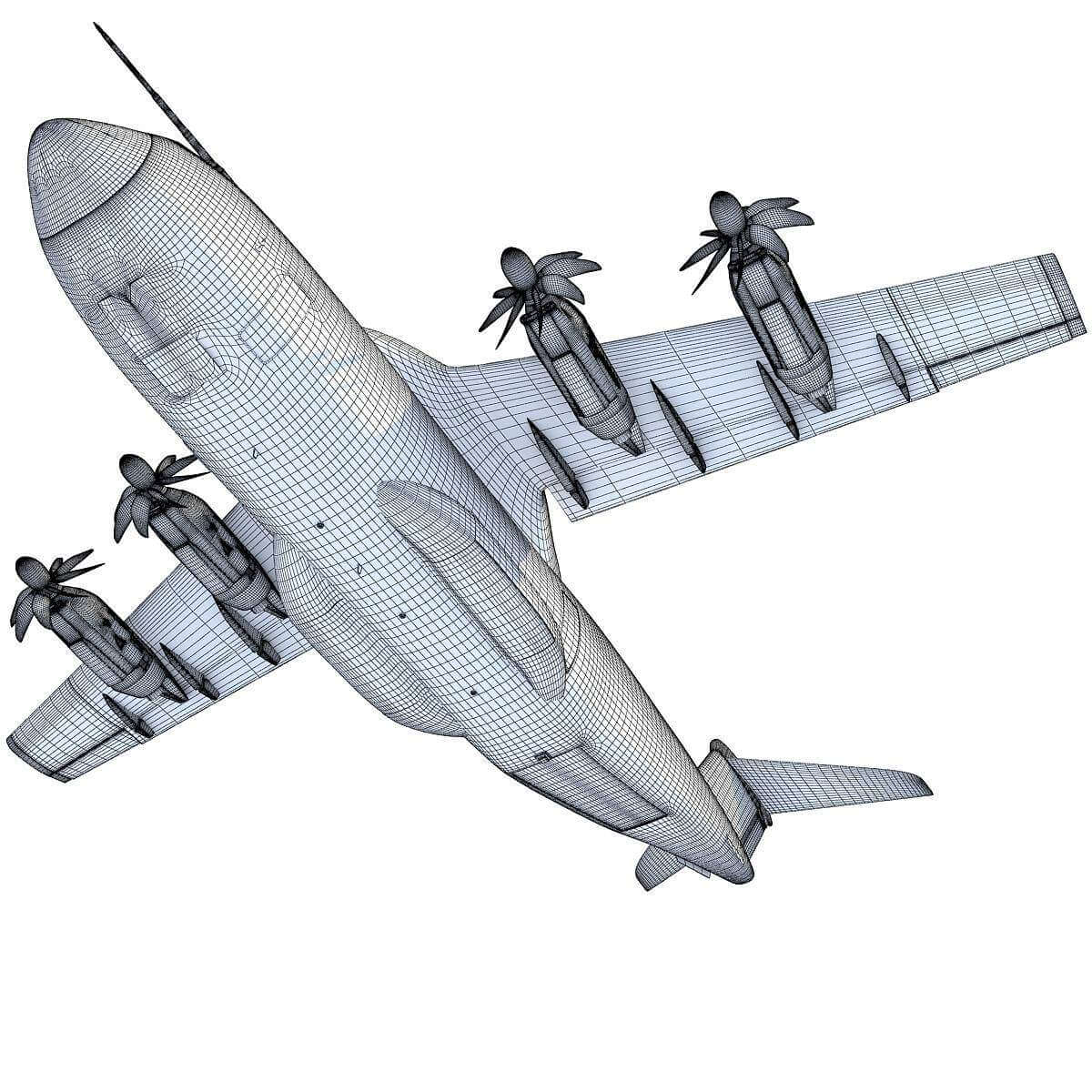 Airbus A400M Atlas Aircraft 3D Model