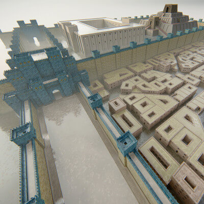 Fortress of Babylon 3D Model