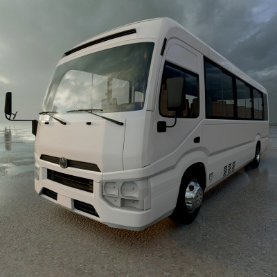 Toyota Coaster 3D Model