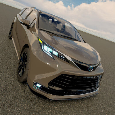 Toyota Sienna 2022 3D Model