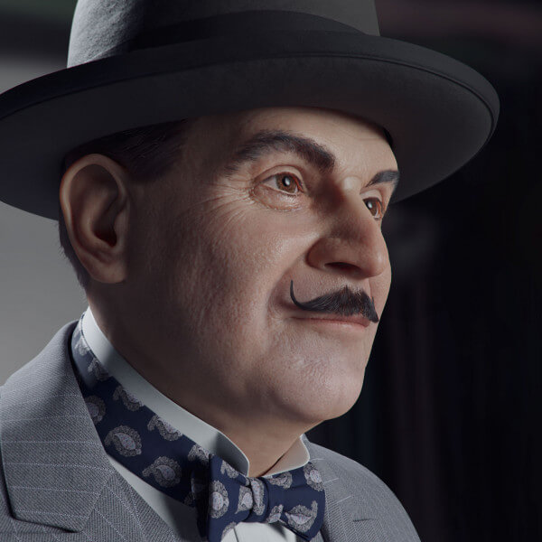 David Suchet Poirot likeness