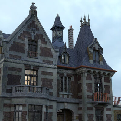 Abandoned Mansion 3D Model