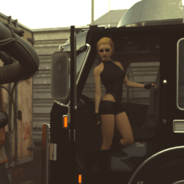 Truck girl.