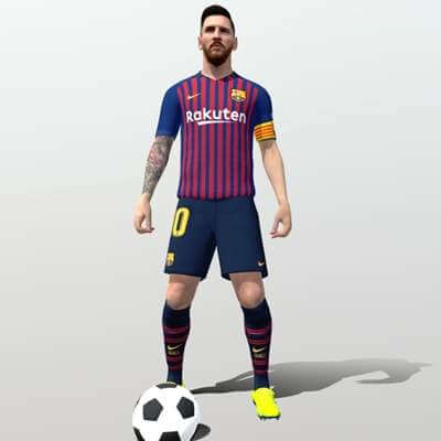 Lionel Messi 3D Model