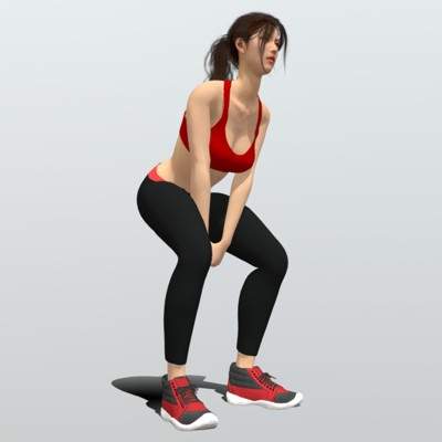 Fitness Girl 3D Model