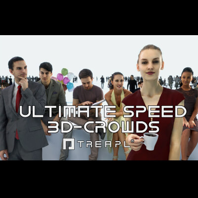 People Ultimate Speed 3D Crowds