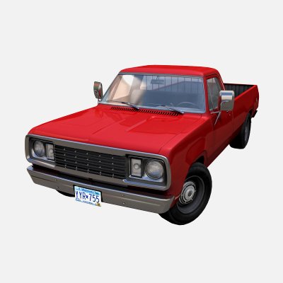 Dodge D100 1977 3D Model