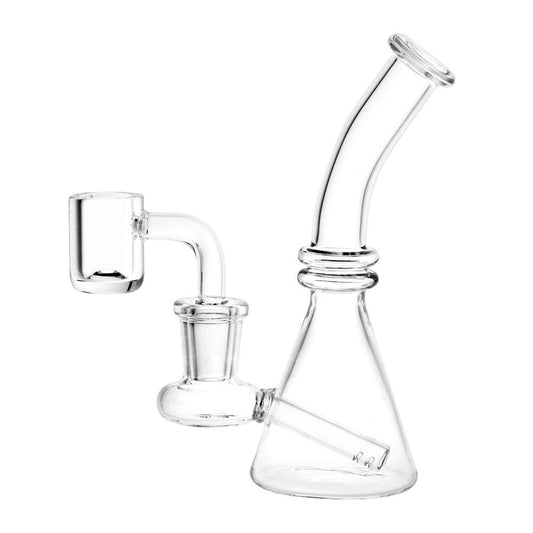 Gift Guru Dab Rig Clear Glass Mini Beaker Dab Rig