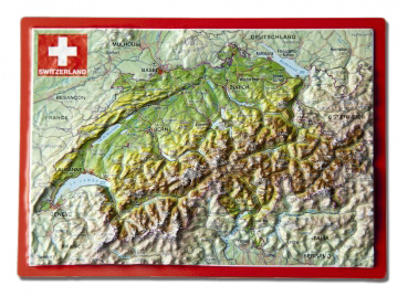 Reliefpostkarte Schweiz