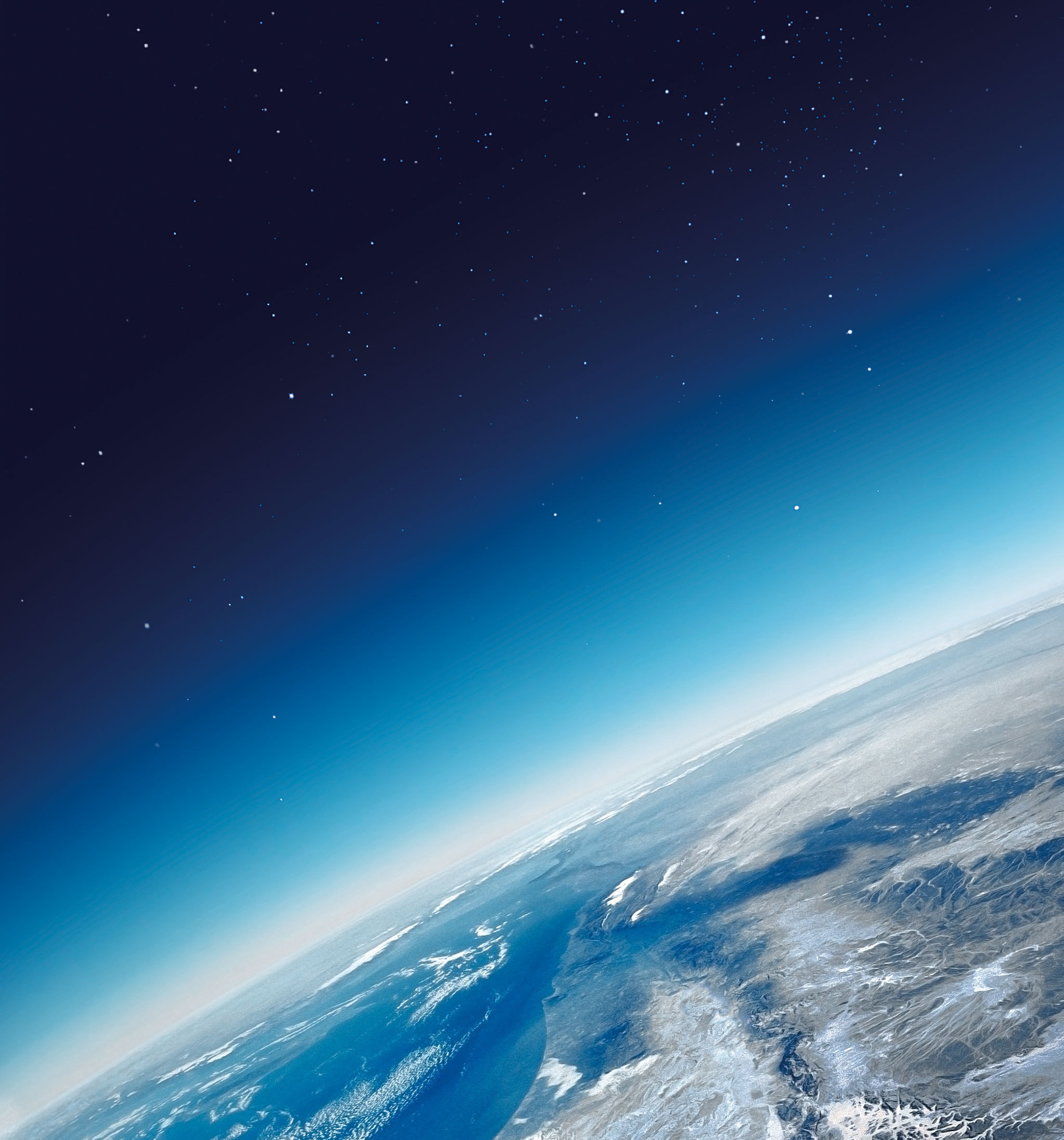 landscape, blue, planets, universe Aesthetic wallpaper