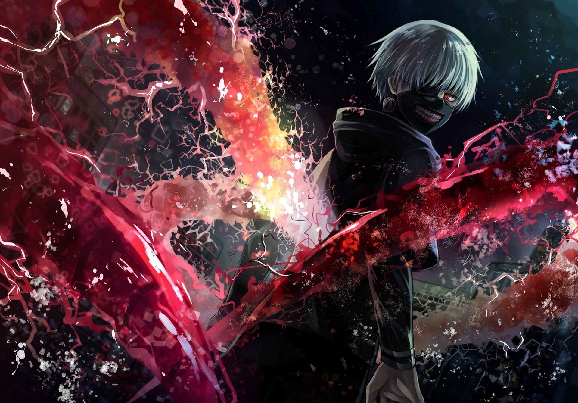 681452 télécharger l'image tokyo ghoul, ken kaneki, animé, masque, cheveux blancs - fonds d'écran et économiseurs d'écran gratuits