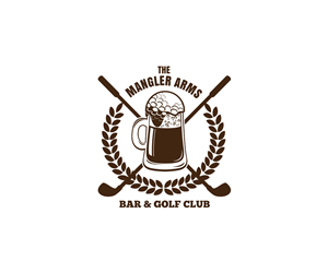 The Mangler Arms - Golf Bar | Logo Design by VGB