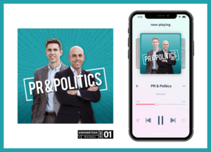 PR & Politics podcast needs new cover art