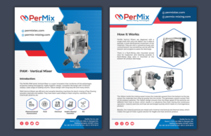 PerMix Product Technical Information Brochure Template | Broschüren-Design von Ramaling Belkote