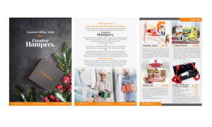 Corporate Christmas Hamper Guide 2021 | Broschüren-Design von Polina_pro