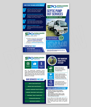 Flyer for Septic Pump Out Company 