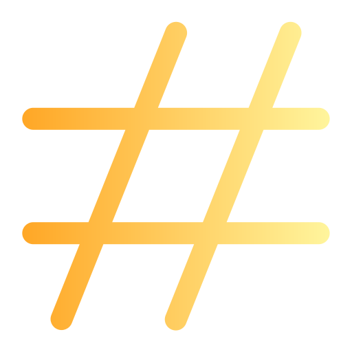 Hastag Generic Gradient icon