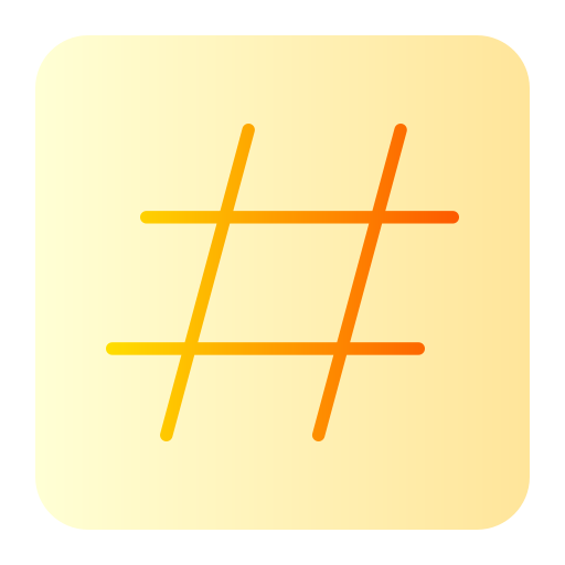 Hashtag Generic Flat Gradient icon