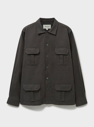 Recycled Durable Twill Chocolate Overshirt Original Overshirt Neem London 