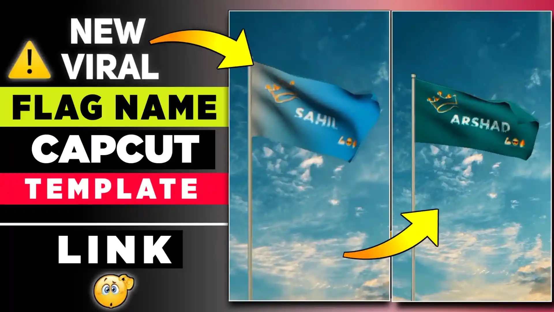 Flag Name Capcut Template Link