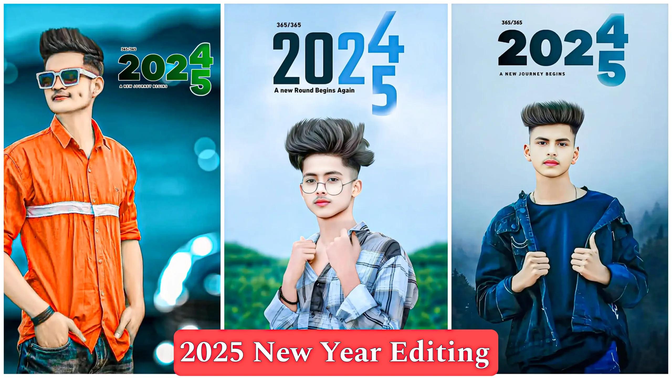 New Year Photo Editing Background & Png 2025