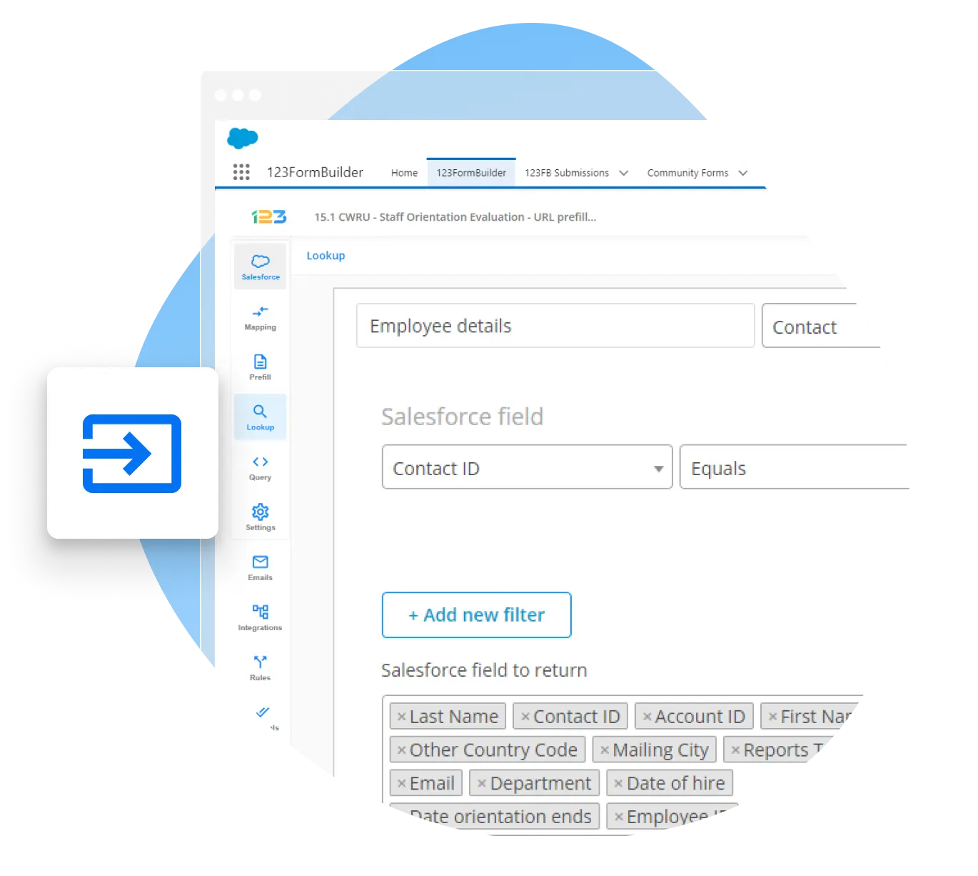 Image showing Salesforce lookup 