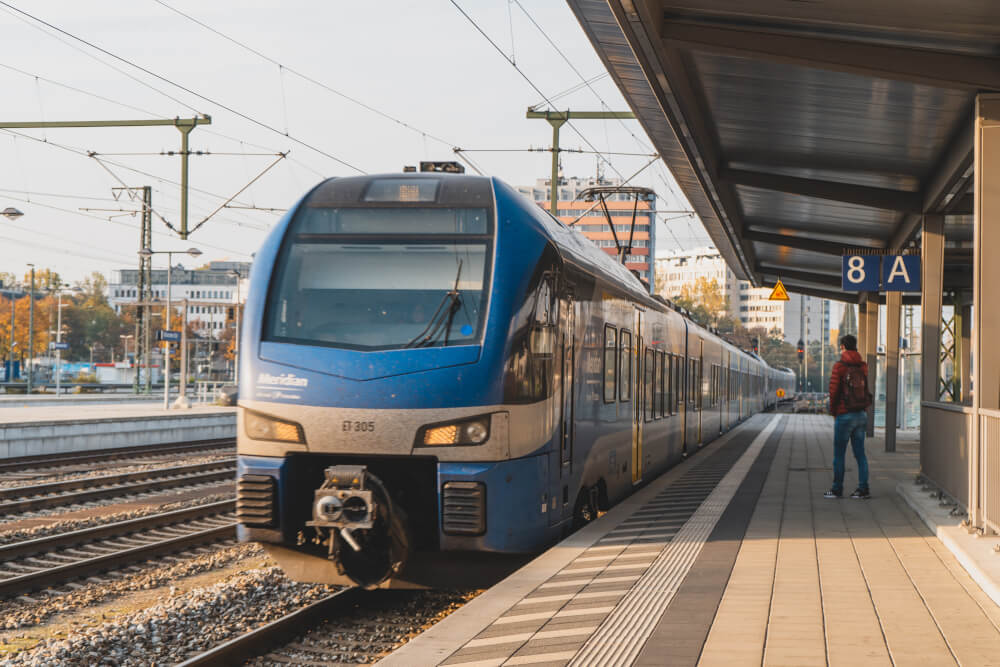 Meridian train in Munich