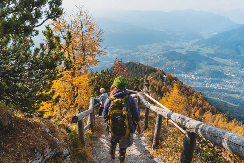 Hiking down the Eagle's Nest