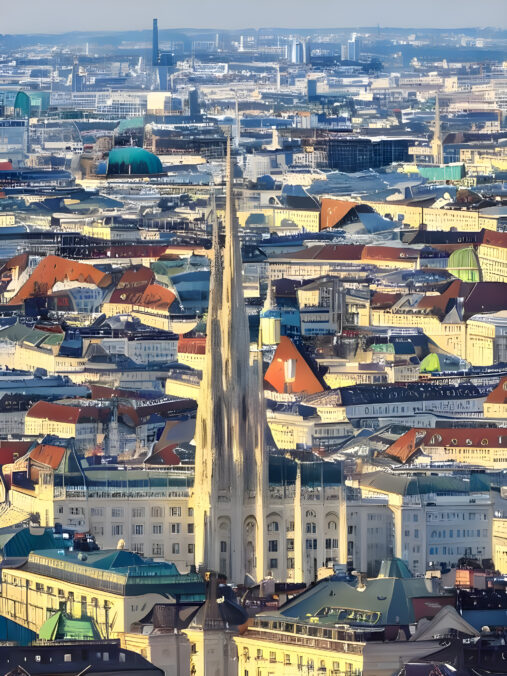 Wien von oben (KI Bild)