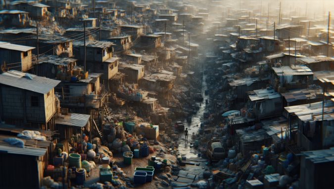 KI-Bild Slum / Favela