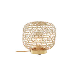 Jali | Table Lamp Brass Grille | Table lights | Ligne Roset